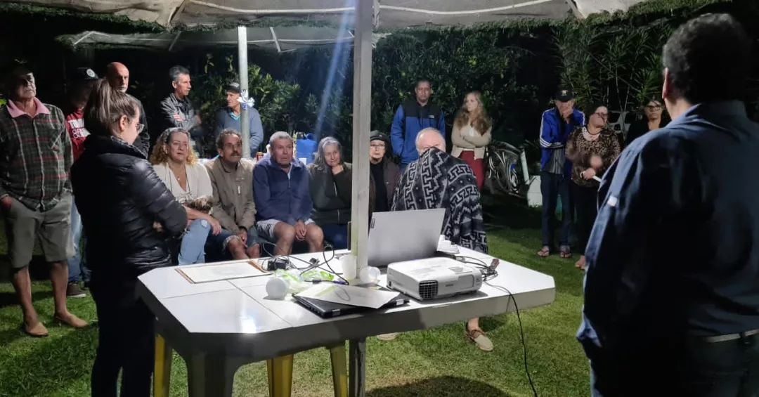 Câmara de Marechal Floriano participa de reunião na Comunidade Taquaral em Rio Fundo para apresentação do Projeto Nascente Viva.