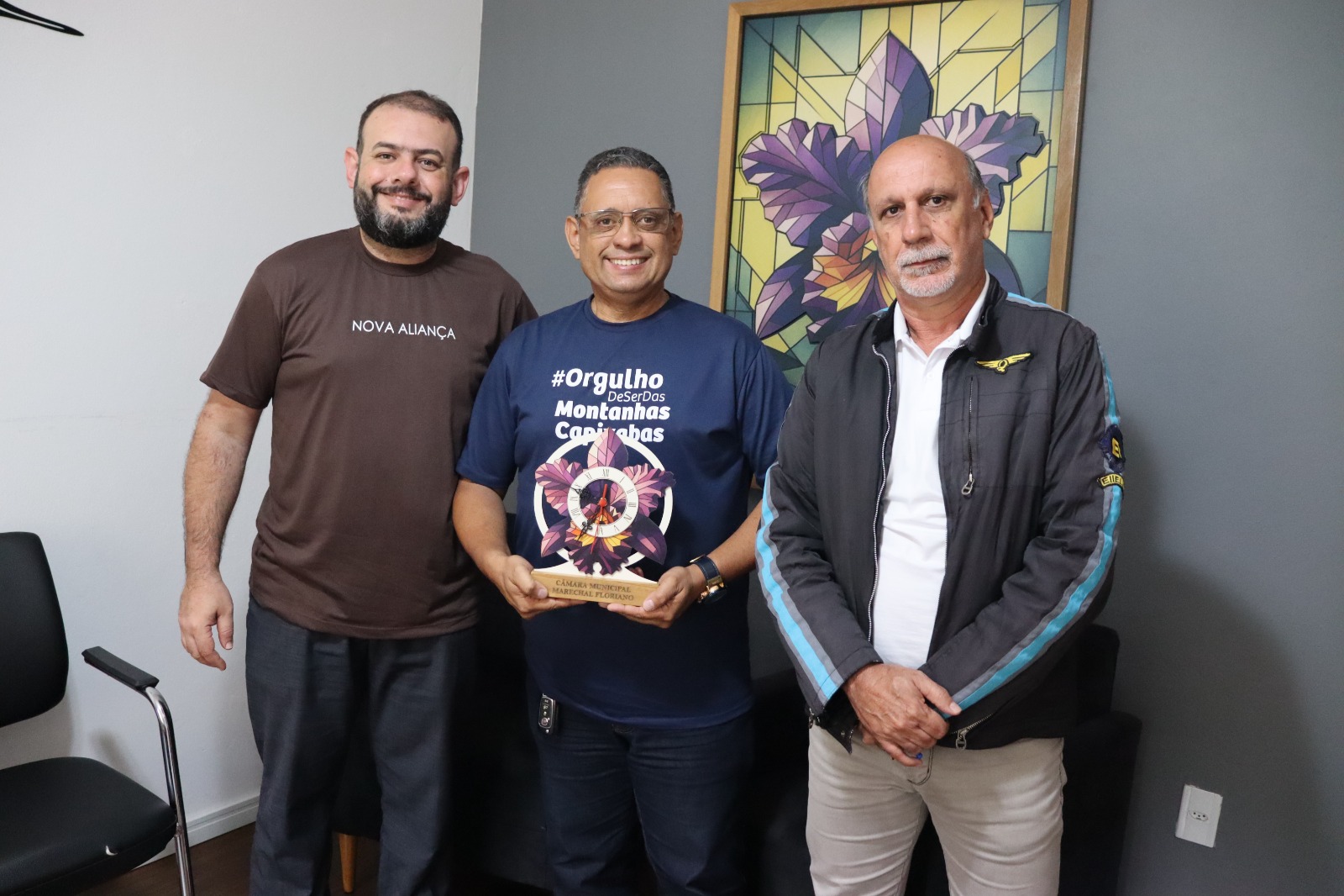 Câmara de Marechal Floriano recebe Vice-prefeito de Domingos Martins para tratar de parcerias entre os municípios