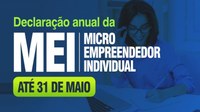 Declaração Anual do MEI deve ser entregue até o dia 31 de maio; prazo já começou