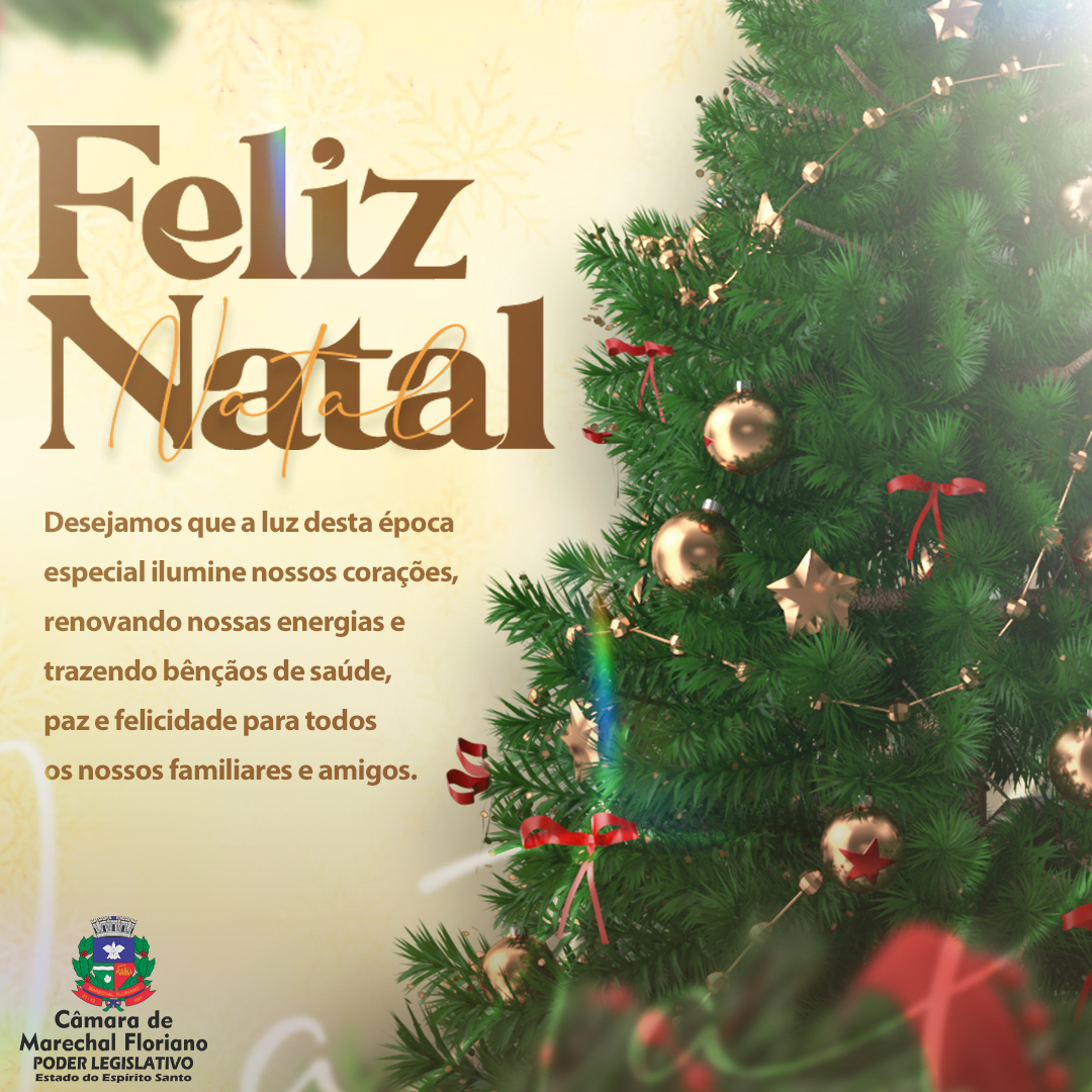 A Câmara de Marechal Floriano deseja a todos um Feliz Natal e um próspero Ano Novo!
