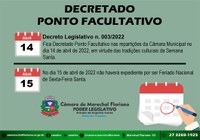 DECRETO LEGISLATIVO N°. 003/2022