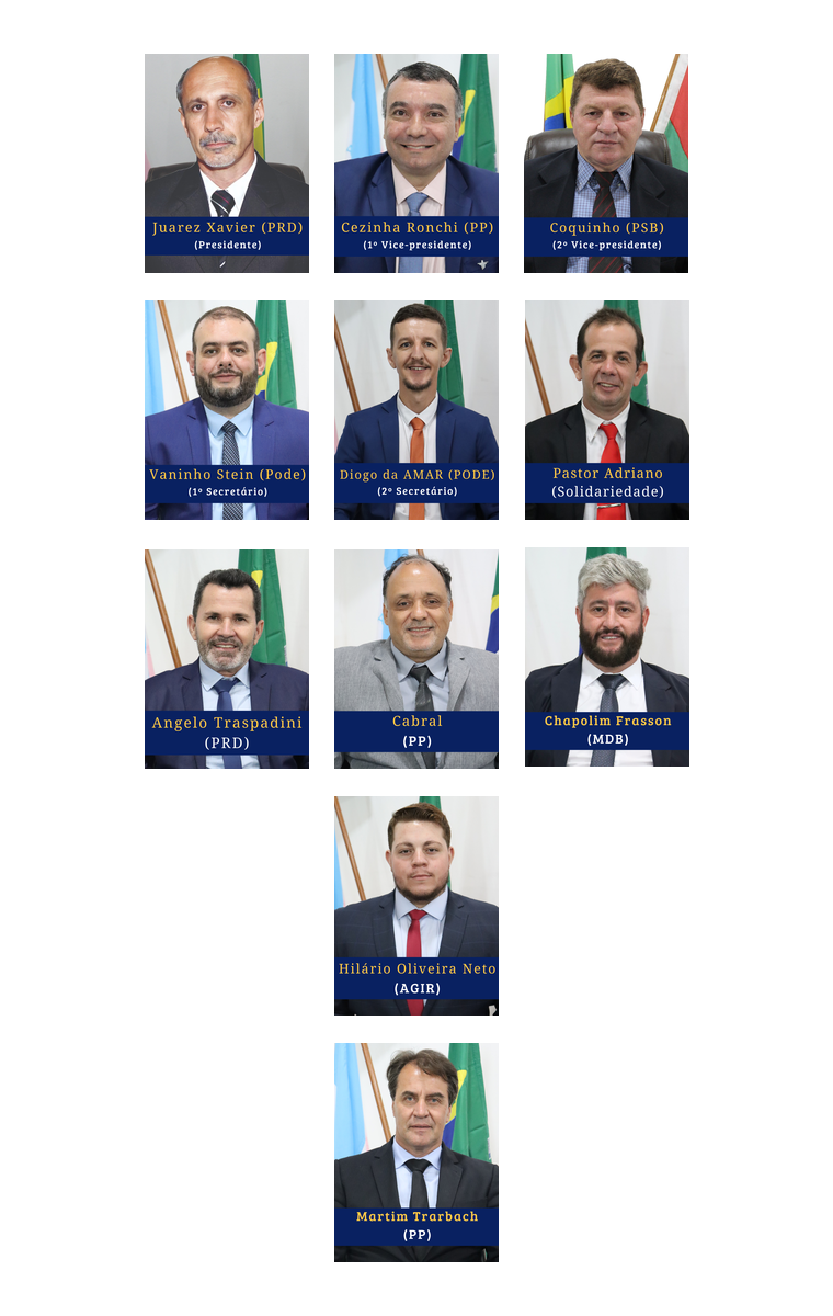 Parlamentares Legislatura 2025 a 2028