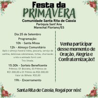 Festa da Primavera na Comunidade de Santa Rita de Cassia