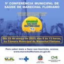 Abertas as inscrições para a 5ª Conferência Municipal de Saúde de Marechal Floriano