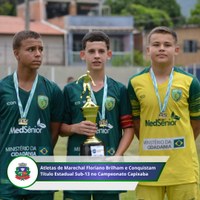 Atletas de Marechal Floriano Brilham e Conquistam Título Estadual Sub-13 no Campeonato Capixaba.
