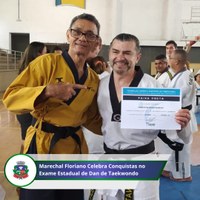 Marechal Floriano Celebra Conquistas no Exame Estadual de Dan de Taekwondo.
