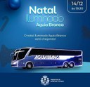Ônibus da Águia Branca Encanta Marechal Floriano com Magia Natalina.