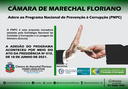 Câmara de Marechal Floriano adere ao Programa Nacional de Prevenção à Corrupção (PNPC)