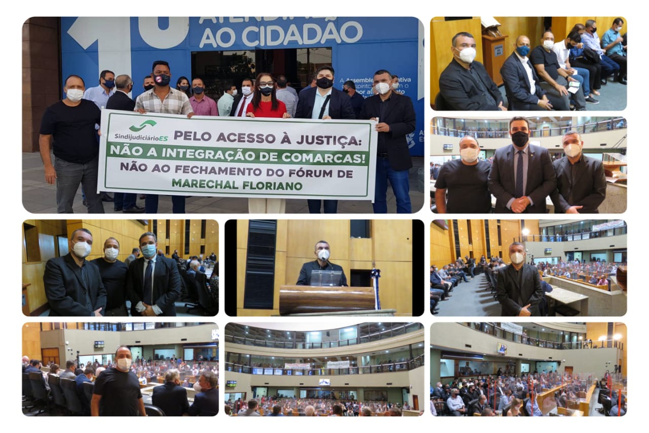Câmara de Marechal Floriano, participou da Sessão Extraordinária na Assembleia legislativa para o impedimento do fechamento das 27 comarcas do interior do Estado